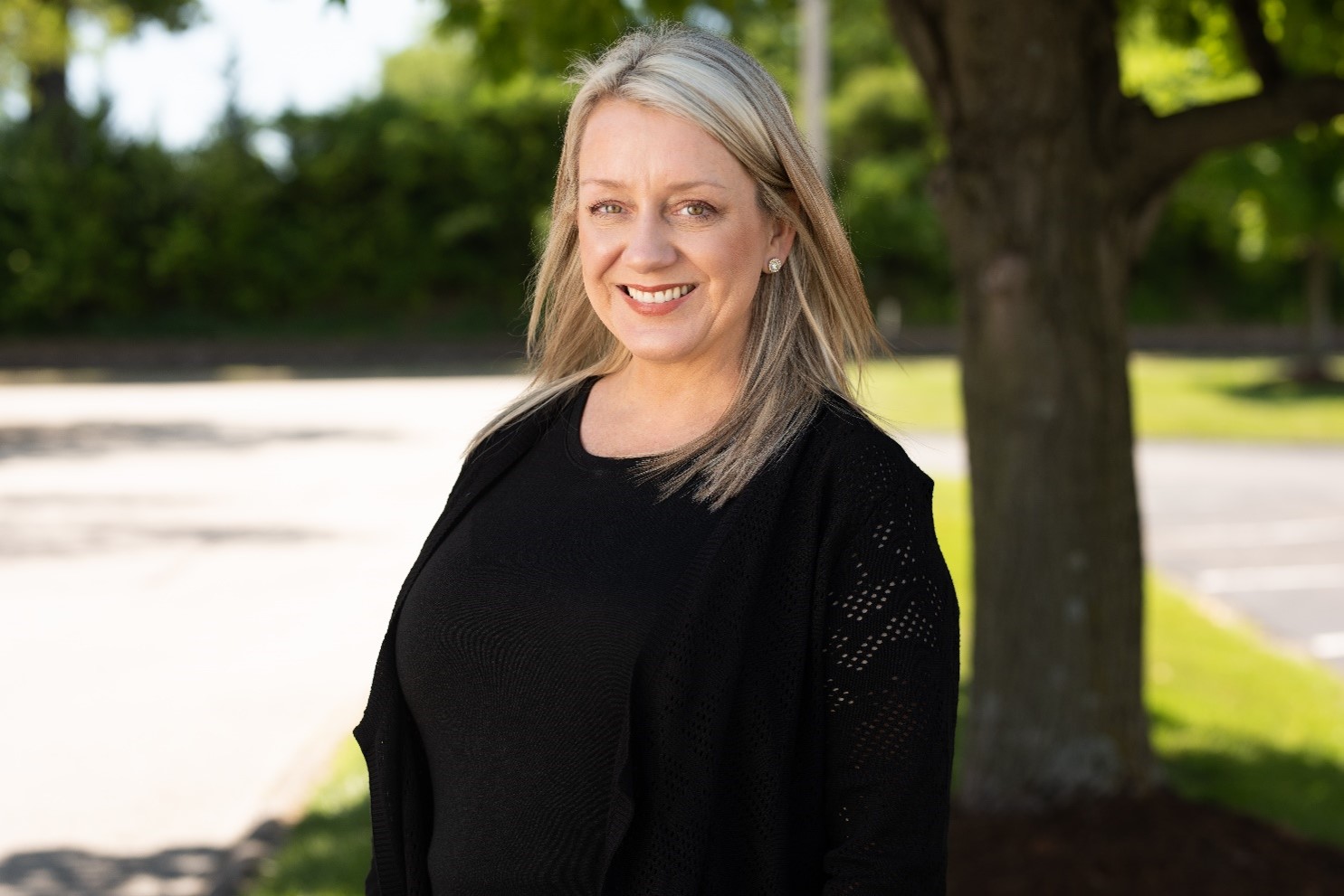 Barb looking at the camera