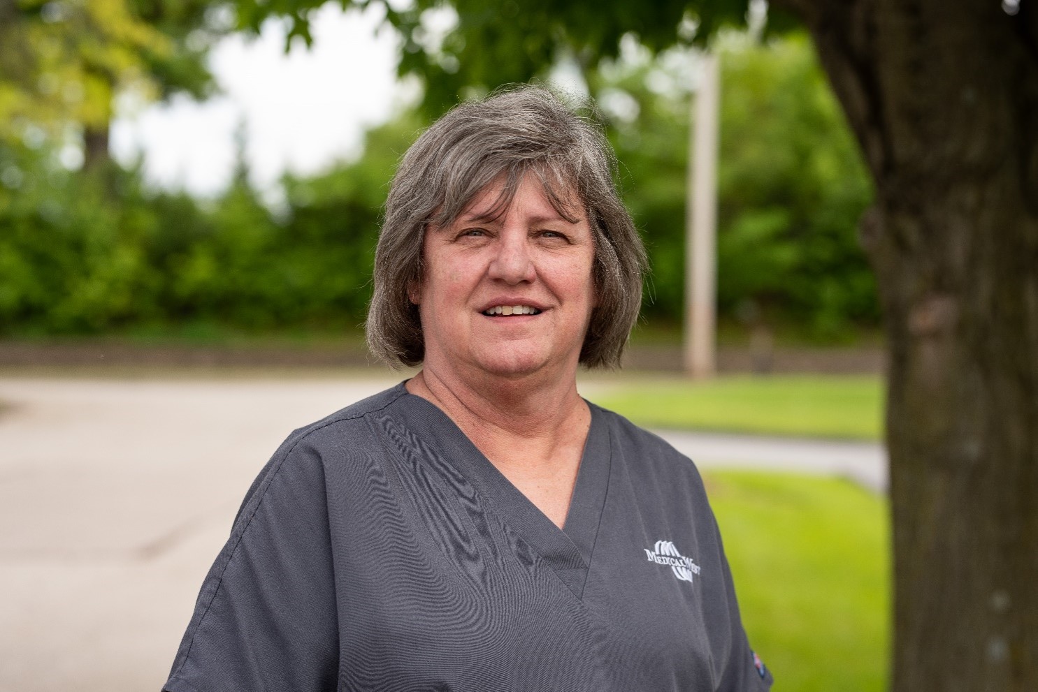 Cindy looking at the camera