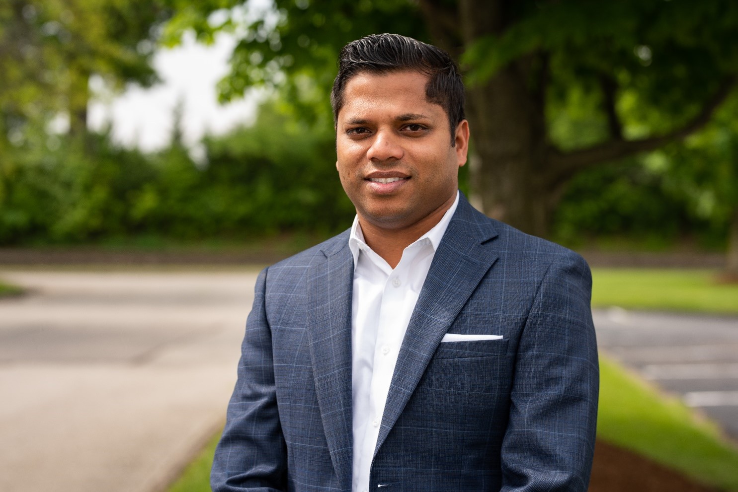 Sammuel looking at the camera